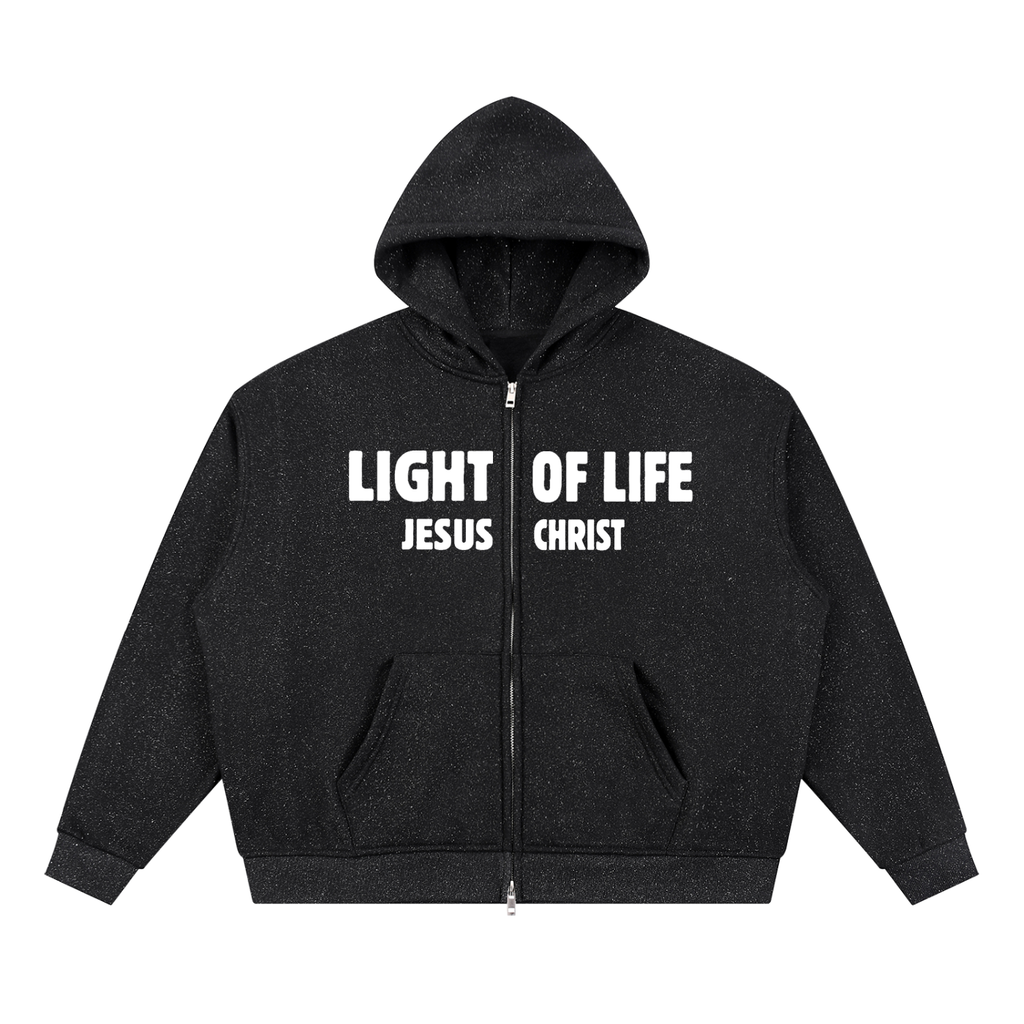 VIGIL “Light of Life” Sparkle Zip-Up