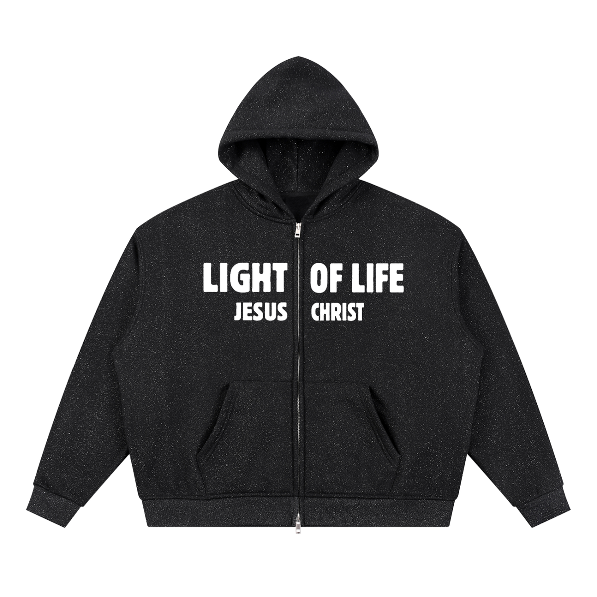 VIGIL “Light of Life” Sparkle Zip-Up